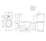 Avis Full Rimless Back to Wall Toilet Gloss White - Image 5