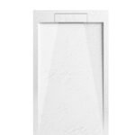 Archi Lux White Slate Effect Stone Resin Shower Base