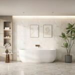 Anna Back-To-Wall Bathtub – Gloss White 1500mm/1700mm - Image 2