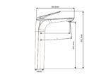 Mecca Solid Brass Tall Basin Mixer - Image 3