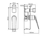 Mecca Solid Brass Diverter Mixer - Image 2