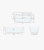 Oval Freestanding Bath 1200mm/1300mm /1400mm - Image 4