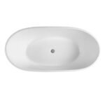 Ovia Egg Shape Freestanding Bath 1500m/1700mm - Image 4