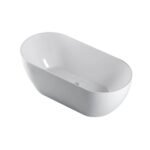 Ovia Egg Shape Freestanding Bath 1500m/1700mm - Image 2