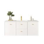 Seattle 1200mm Wall-Hung Cabinet - Matt White - Image 2