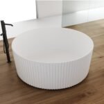 Fluted Round 1280mm Freestanding Bath - Image 2