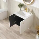 Seattle 600mm Wall-Hung Cabinet - Matt White - Image 3