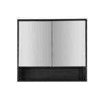HERA 900mm Shaving Cabinet - Tas Oak/ Black Oak