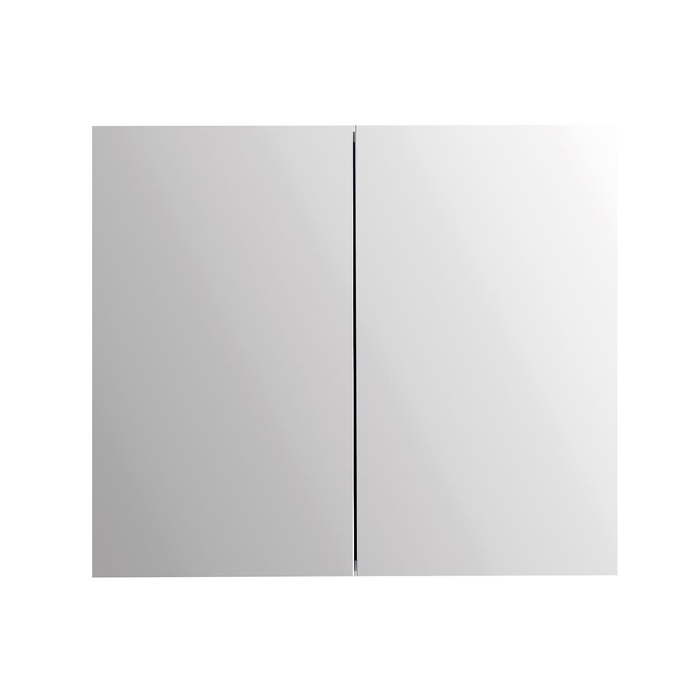 900 Waterproofing Mirror Shaving Cabinet - Gloss White 900 - Image 1