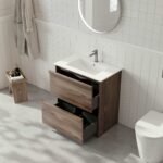 Bella 750mm Freestanding Cabinet - Walnut - Image 3