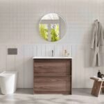 Bella 900mm Freestanding Cabinet - Walnut