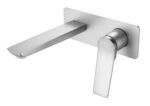 Rushy Solid Brass Wall Mixer with Spout - Image 3