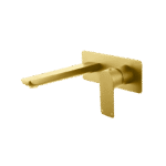 Opal Solid Brass Wall Mixer with Spout