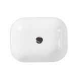 Counter-top oval Black/White basin (500x405) - Image 3