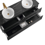 Shaker 1500mm Wall Hung Vanity Double Bowls - Image 3