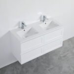 Shaker 1500mm Wall Hung Vanity Double Bowls - Image 4