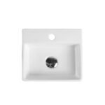 Wall-hung rectangular basin with mixer hole (330x290) - Image 2