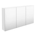 Waterproofing Mirror Shaving Cabinet -  Gloss White 1200 - Image 2