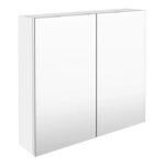 Waterproofing Mirror Shaving Cabinet -  Gloss White 900 - Image 2