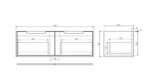 Rhea 1200mm Wall Hung Vanity - Image 7