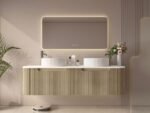 Rome 1800mm Double Bowls Wall Hung Vanity - Image 2