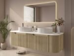 Rome 1800mm Double Bowls Wall Hung Vanity - Image 3