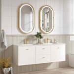 Seattle 1500mm Wall-Hung Cabinet - Matt White - Image 3