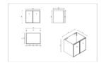 Seattle 600mm Wall-Hung Cabinet - Matt White - Image 6