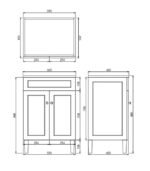 Harrington Federation 600mm Freestanding Vanity - Image 6