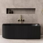 Fluted Corner Freestanding Bath 1500m/1700mm