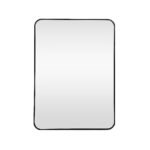 Rectangular Black Framed Mirror - 600 x 750mm