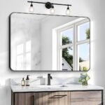Rectangular Black Framed Mirror - 1200 x 750mm