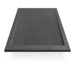 Archi Lux Dark Grey Slate Stone Resin Rectangular Shower Base - Image 3
