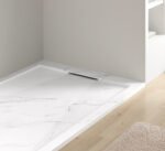 Archi Lux Carrara marble effect Slate Stone Resin Rectangular Shower Base - Image 2