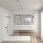 Archi Pro Matt White Slate Stone Resin Rectangular Shower Base - Image 5