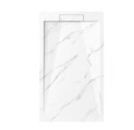 Archi Lux Carrara marble effect Slate Stone Resin Rectangular Shower Base