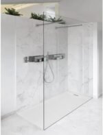 Archi Lux Dark Grey Slate Stone Resin Rectangular Shower Base - Image 6