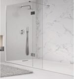 Archi Lux Dark Grey Slate Stone Resin Rectangular Shower Base - Image 7