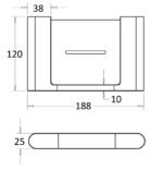 Flores Soap Dish Metal - Image 7