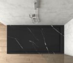 Archi Lux Nero marquina marble effect Slate Stone Resin Rectangular Shower Base - Image 2