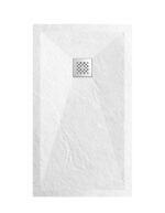 Archi Pro Matt White Slate Stone Resin Rectangular Shower Base