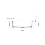 810 x 480 Fireclay Single Sink - Image 7