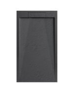 Archi Lux Dark Grey Slate Stone Resin Rectangular Shower Base