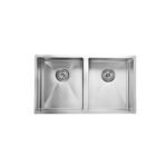 Eden 760 x 440mm Double Bowls Above-Undermount Sink-R10 Corner
