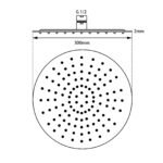 Round Shower Head 300mm (304 Stainless Steel) - Image 2