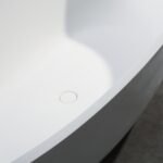 Cast Stone Solid Surface Bathroom BTS3004- Matt White - Image 5