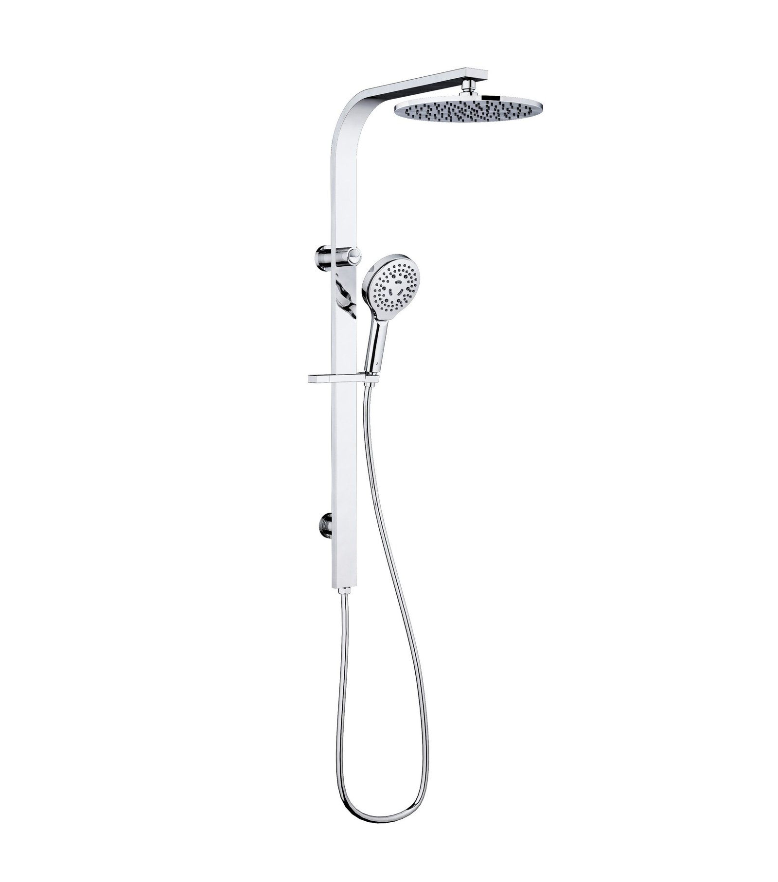 phc74167r+chrome Regal Multifunction Shower Rail Set - Image 1