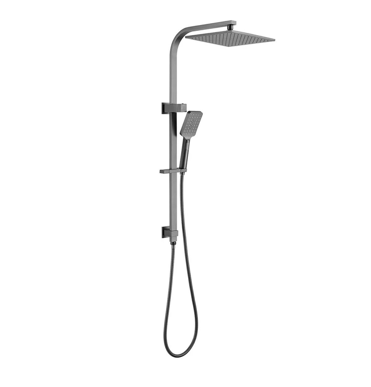 phc74167r+gm Eden Twin Overhead Rain Shower Rail Set - Image 1