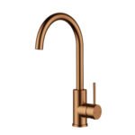 Slimline Gooseneck Sink Mixer- Brushed Copper