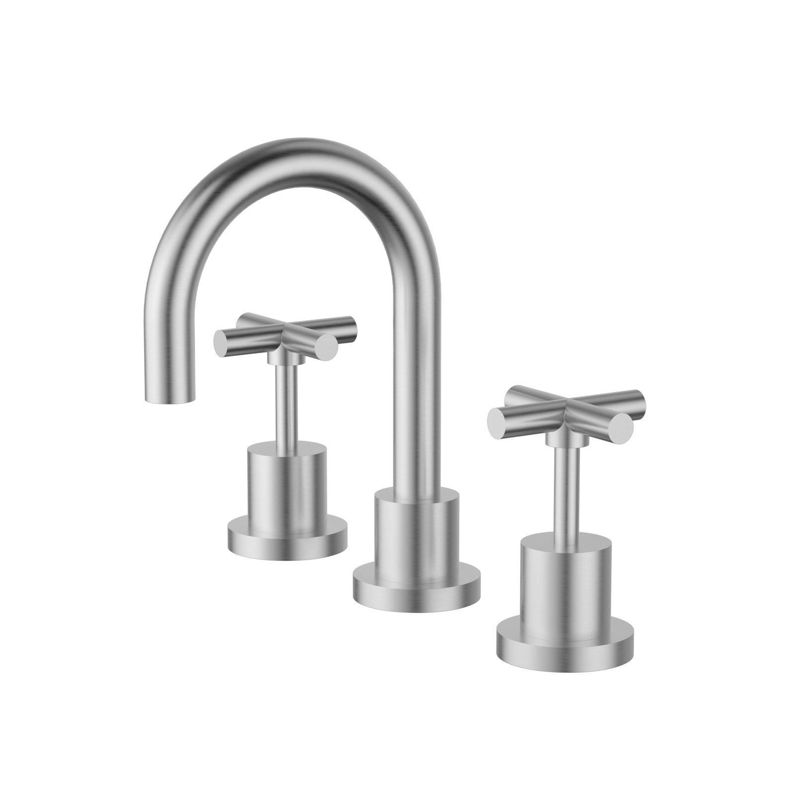 plnz04lf-bn+brushed nickel Cross Basin Set Assemblies - Lead Free - Image 1
